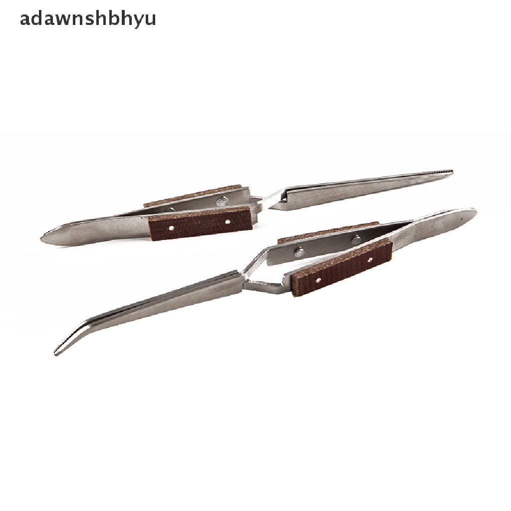 Adawnshbhyu Stainless Steel Cross Lock Pinset Self Closing Perhiasan Solder Craft Repair