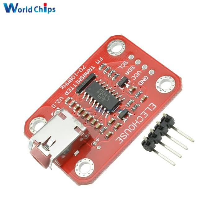 Arduino FM Transmitter Module V2.0 Pemancar Radio FM i2C IIC 5V