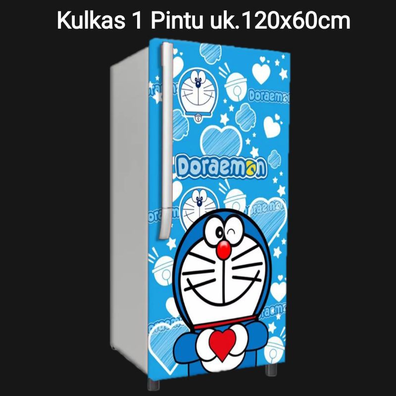 Doraemon Stiker Kulkas 1 Pintu