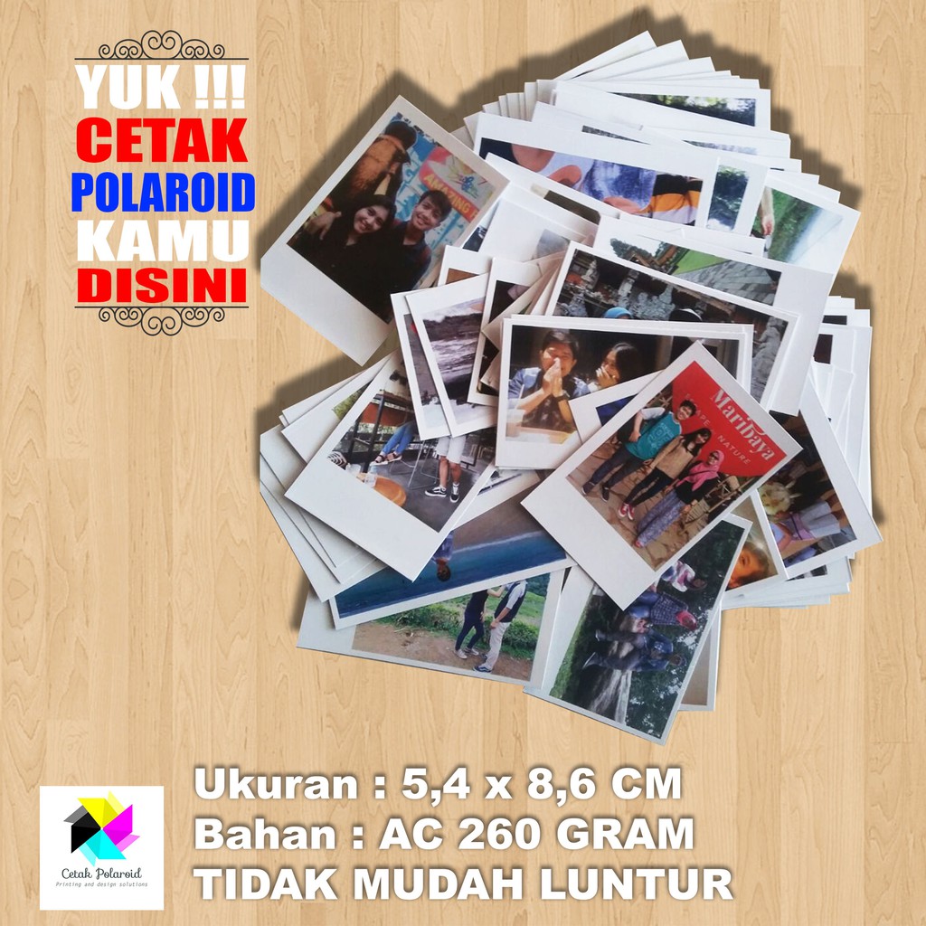 CETAK FOTO POLAROID MINI 200 RUPIAH   (Cod) banyak bonus