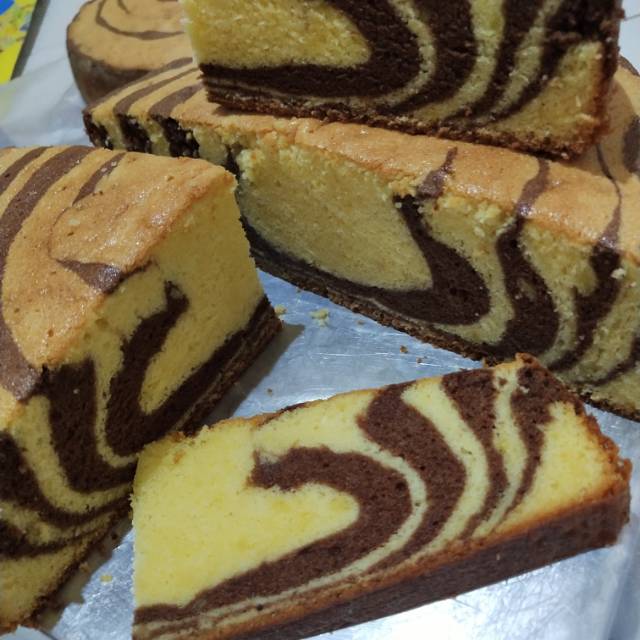 

Marmer cake ( bolu macan bangka)