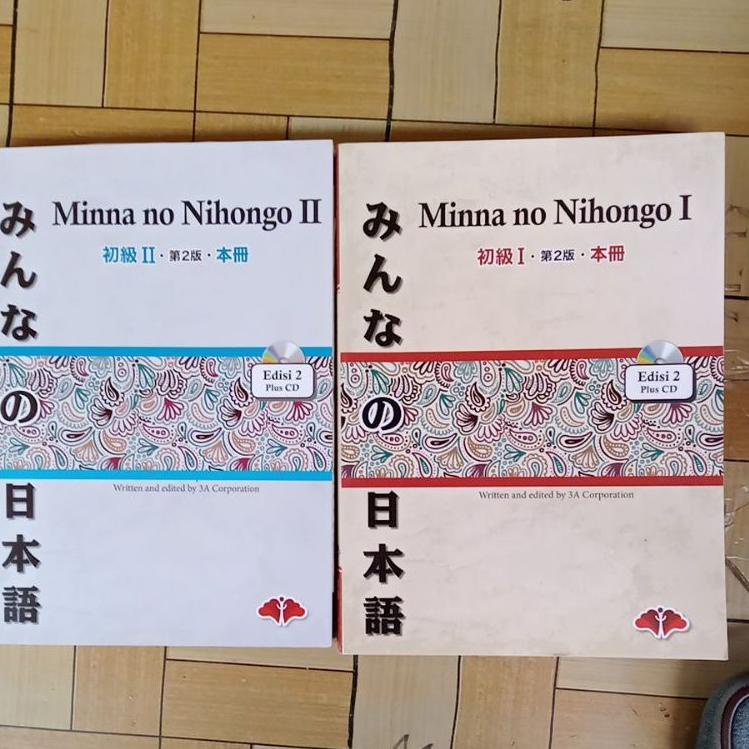 𝕸 MINNA NO NIHONGO EDISI 2 BUKU 1 2 ORIGINAL BARU こ