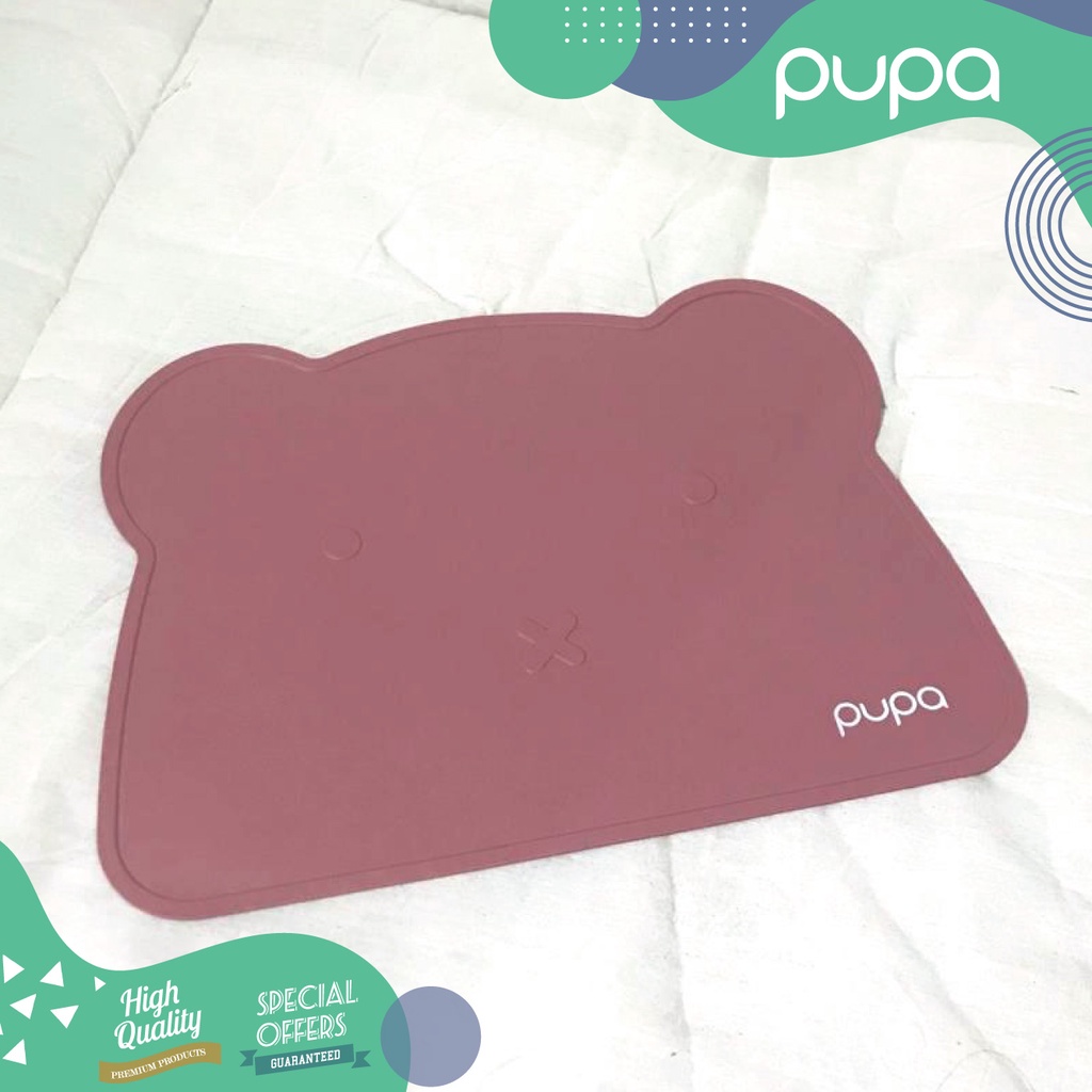 Alas Silikon Tatakan Makan Bayi BERUANG / Baby Food mat Silicone Alas Tatakan Makan Bayi Baby MPASI Silikon Food mat Placemat Silicone