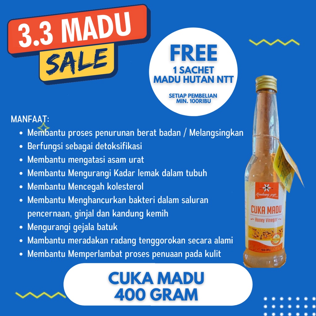 

Madu Kembang Joyo - Cuka Madu 300 ml