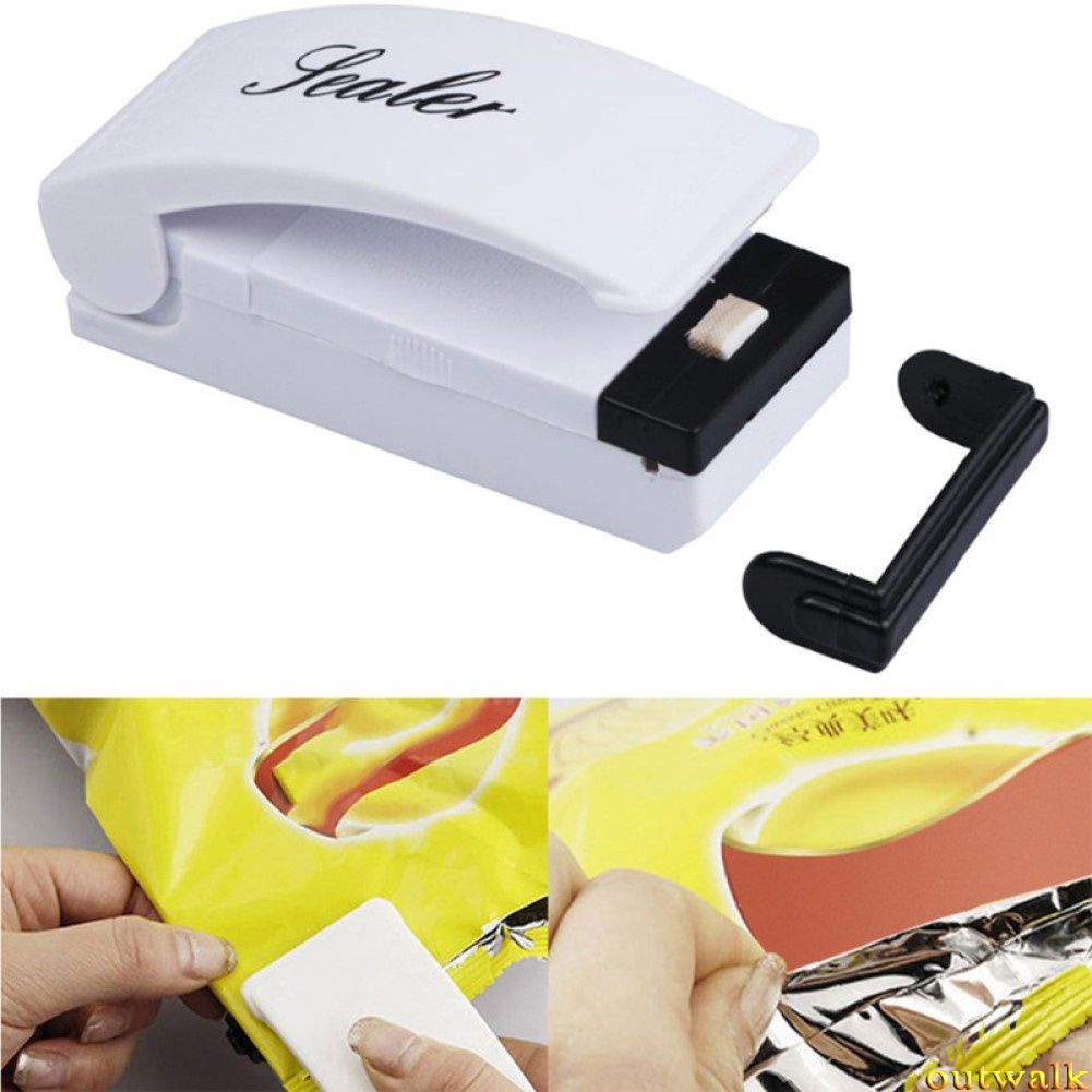 Household mini battery sealing machine portable snack plastic bag sealing machine travel hand pressure heat sealing machine OW