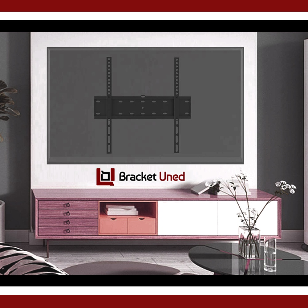 Bracket Braket Breket TV LED LCD 32 40 42 43 47 50 55 Inch Import Wall Mount Adjustable Besi Tebal