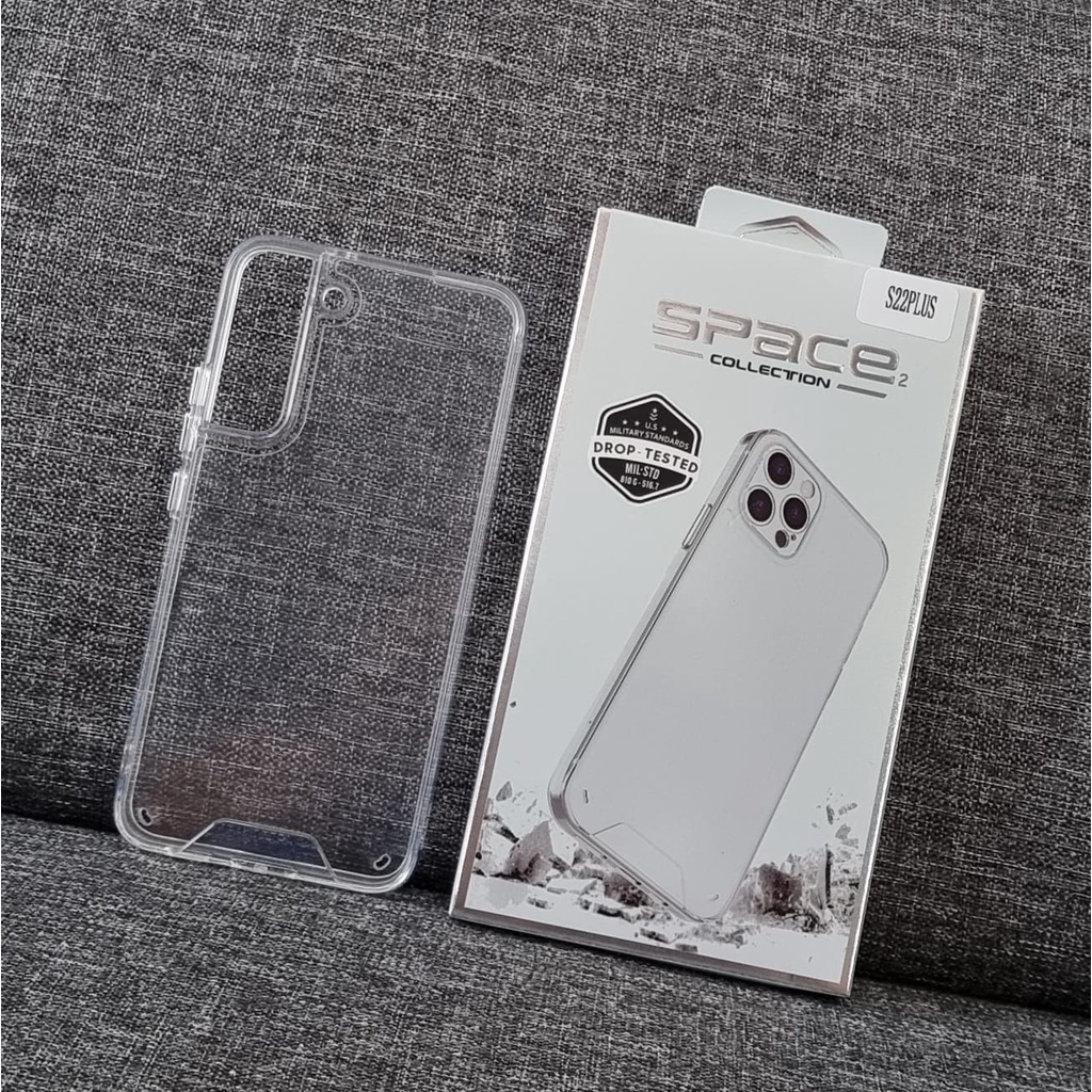 SPACE Case Samsung S21 FE S22 S22Plus S22 Ultra Drop Resistan Anti Shock Transparan High Quality