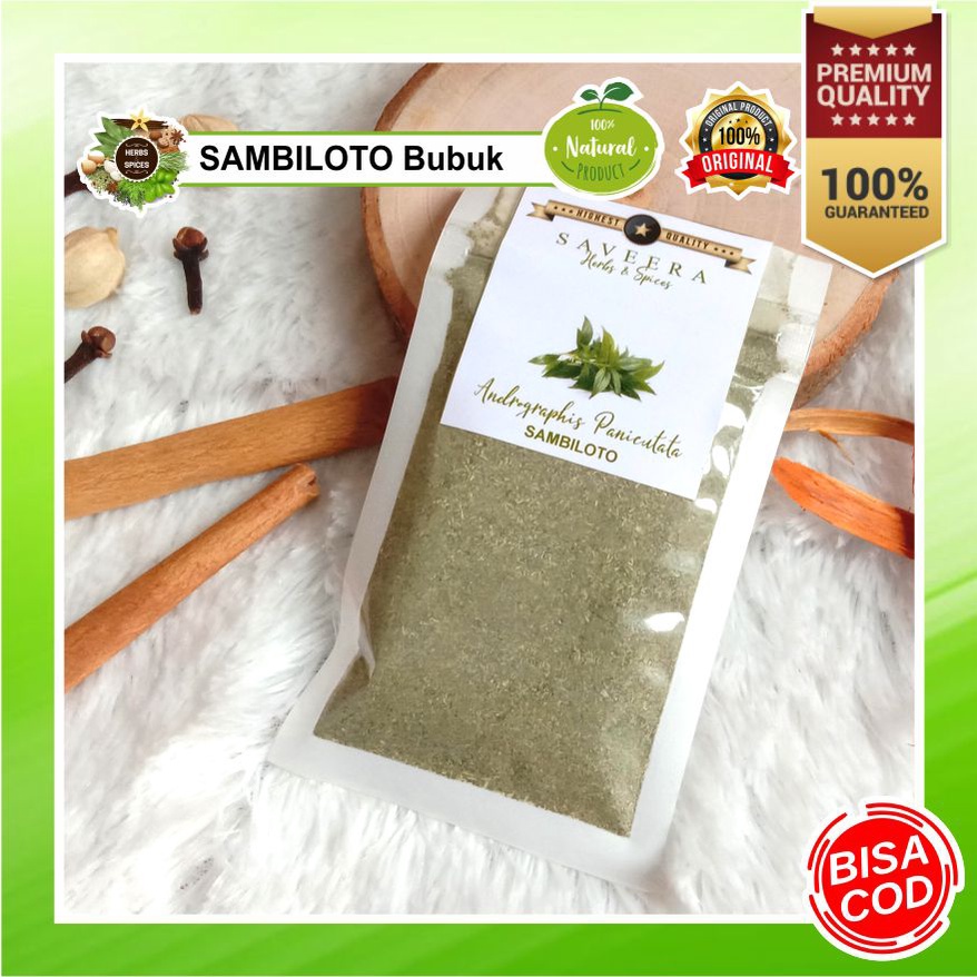 

SAMBILOTO BUBUK / SERBUK SAMBILOTO MURNI non KAPSUL ORIGINAL KUALITAS SUPER , 100% ASLI REMPAH KUALITAS PREMIUM uk. SACHET