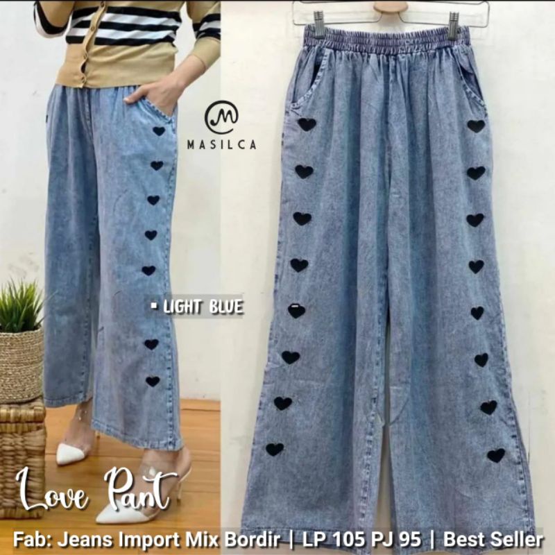 Celana Jeans Highwaist/Kulot Jeans Highwaist/Jeans Highwaist Murah/Kulot Jeans/Jeany Kulot by Masilc