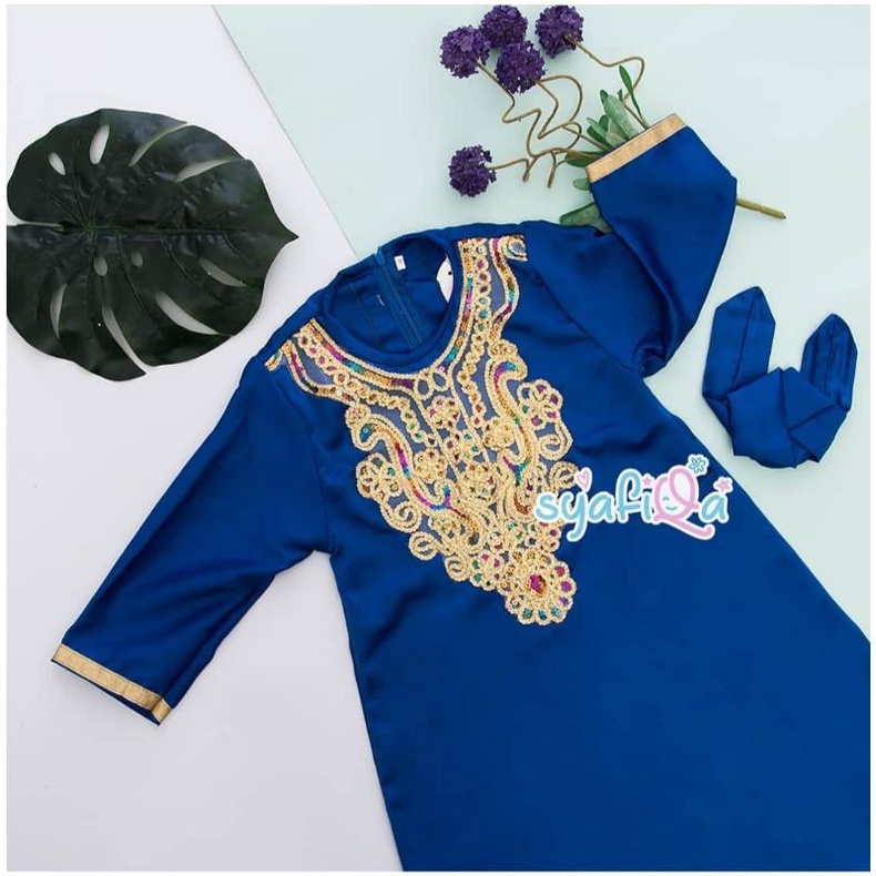 KAFTAN ANAK KHAIRA MEWAH BAJU LEBARAN CANTIK