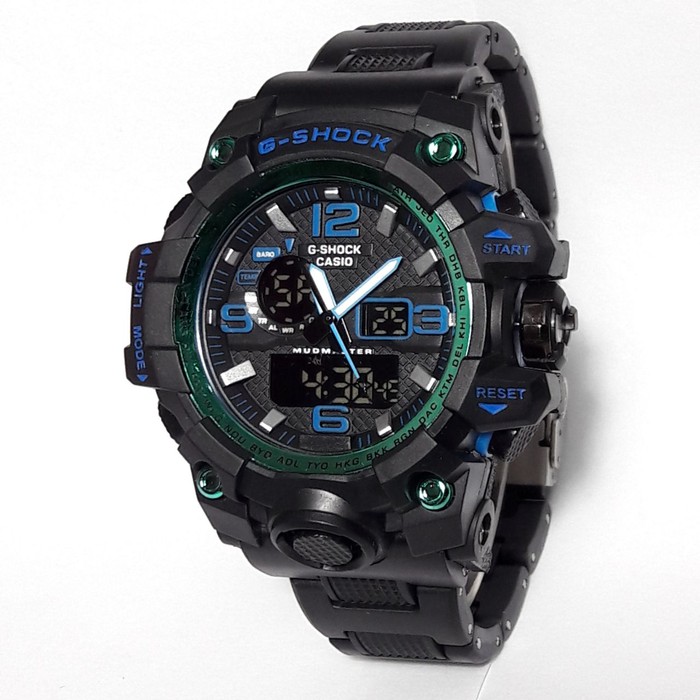 TERMURAH G SHOCK GWG 1000 GSHOCK GWG1000 MUDMASTER RANTAI MIKA LIST BIRU   Biru Berkualitas