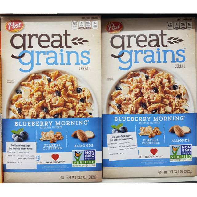 

Post great grain blueberry morning 14oz (396gr)