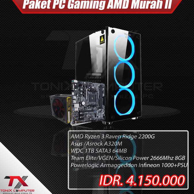 Ready Stok pc gaming full set,, Paket PC Gaming AMD Murah II CUCI GUDANG
