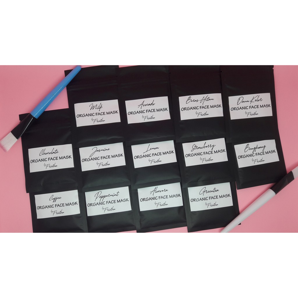 Masker Organik 10gr Masker Bubuk Organik wajah 10gr Organic Mask Masker Wajah Masker organic termur