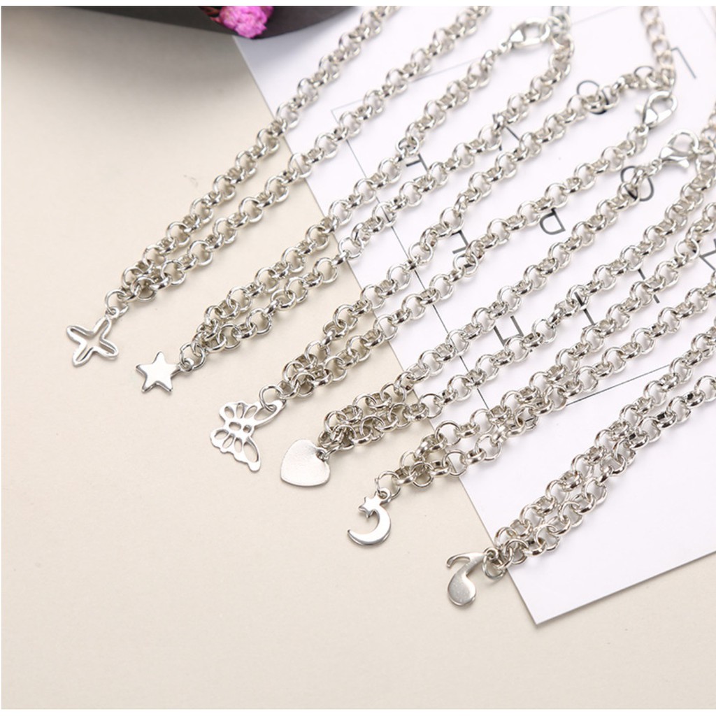 Kalung Gelang Kaki Wanita Korea Fashion Aksesoris Perhiasan CeweK Women Anklet Butterfly Import kupu