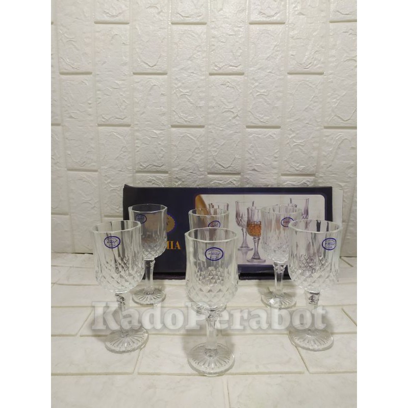 gelas FORMIA Clear stemglass 19CL - gelas wine - gelas kristal elegan