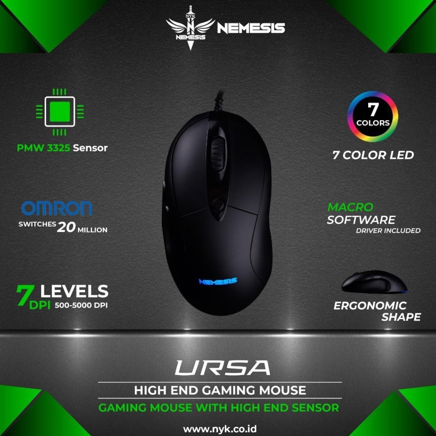 NYK Nemesis URSA NYK URSA Gaming Mouse