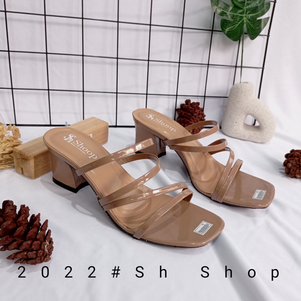 Sandal Hak Tahu Wanita Kekinian / Sandal Wanita Terbaru 2022 / Sandal Wanita Original / Sandal Hak 5 cm