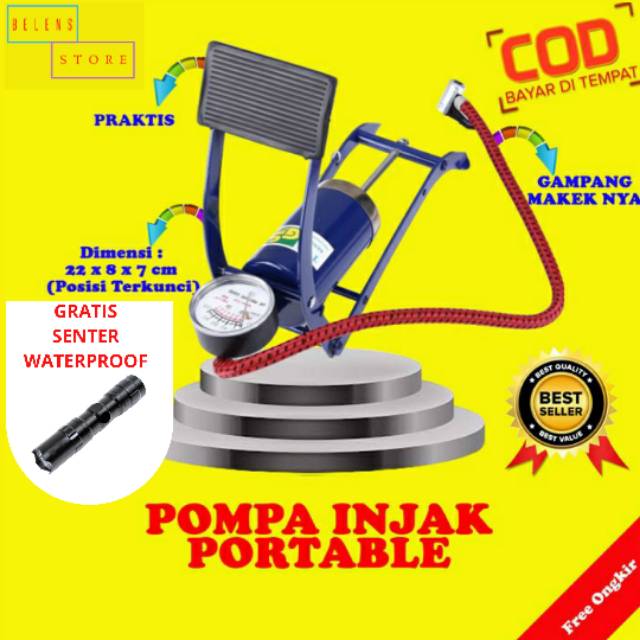pompa ban sepeda / pompa sepeda portable / sepeda fixie / Pompa ban sepedah