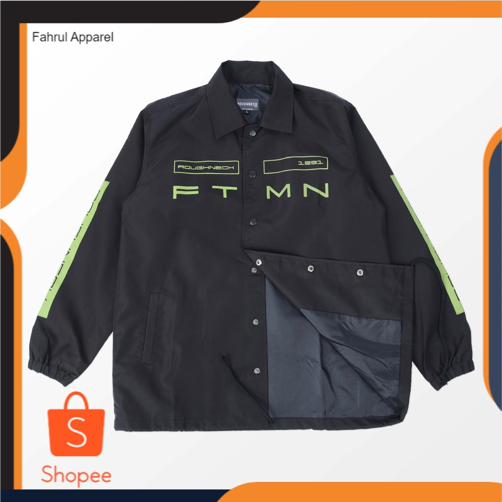 Roughneck CJ021 Black Roughneck X Ftmn Coach Jacket