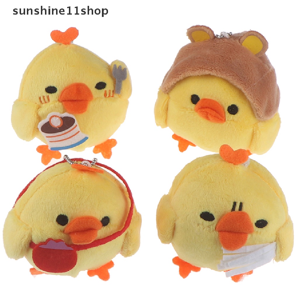 (SHO) 1pc Mainan Boneka Stuffed Plush Ayam Untuk Gantungan Kunci / Buket Bunga Pernikahan / Hadiah