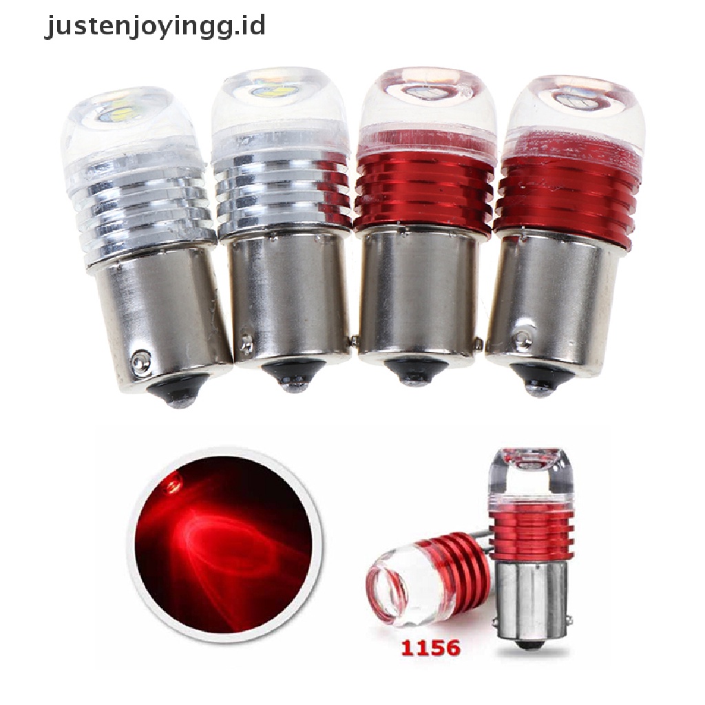 // justenjoyingg.id // 2Pcs 1156 3LED Car Tail Turn Reverse Strobe Flash Light Lamp Bulb Red White ~