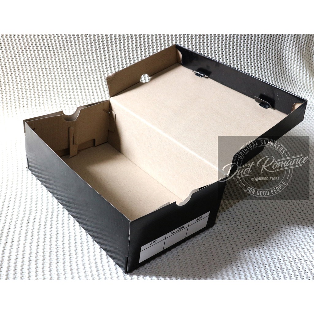 Dus / Kardus / Box / Inner Box / Tempat Sepatu Polos Black  DUPLEX GLOSSY