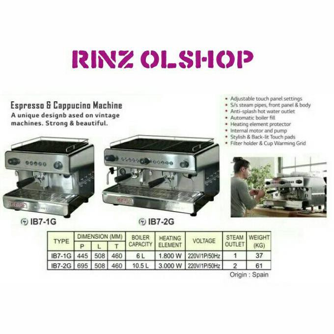 MESIN KOPI ESPRESSO & CAPPUCINO GETRA IB7-2G