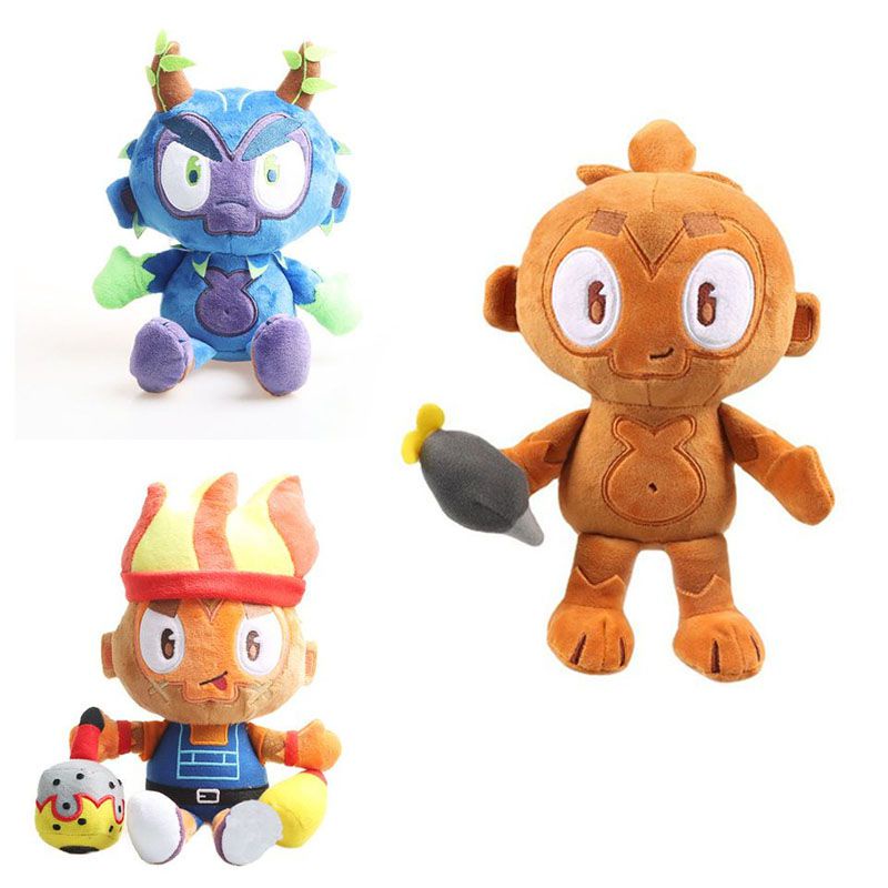 New Dart Monkey Plush Toy Stuffed Doll Game Toys Soft Bloons TD plush Monkey Stuffed Animal Doll For Kids Children Gifts