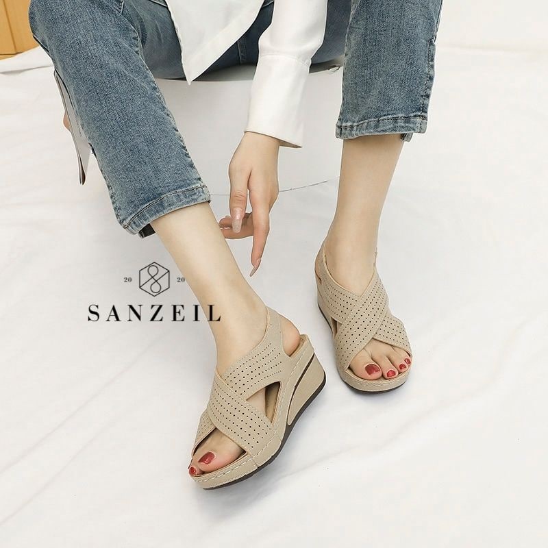 Sendal Tali Wanita GO111 Sandal Welove Wedges