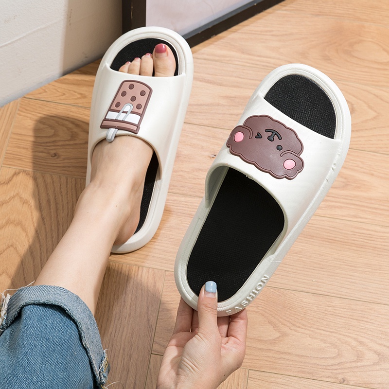 sandal wanita flip flop J2229 / sandal wanita slip on cute bear boba