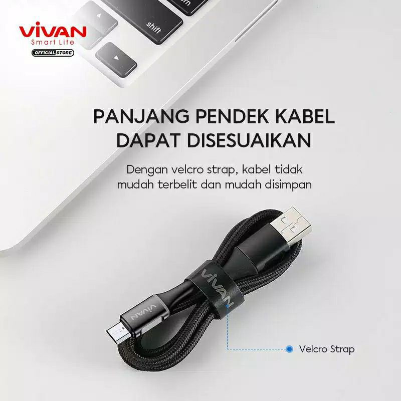 Vivan Kabel Data 100cm 200cm Quick Charge