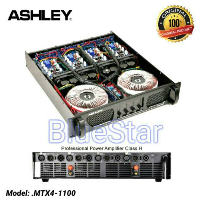 Power Amplifier Ashley MTX4 1100 Original  Amplifier Ashley MTX4 1100 4 Channel