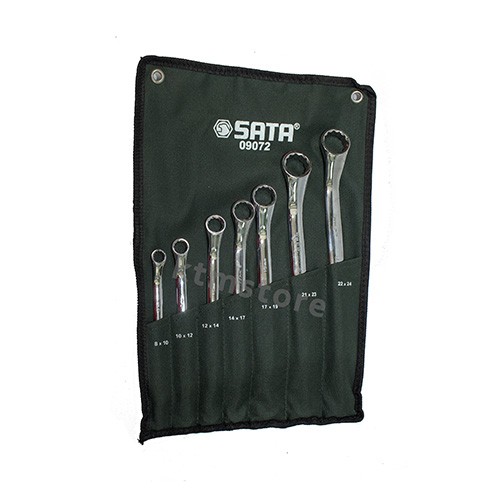 KUNCI RING SET 7 Pcs METRIC Double Box End Wrench 09072 SATA TOOLS