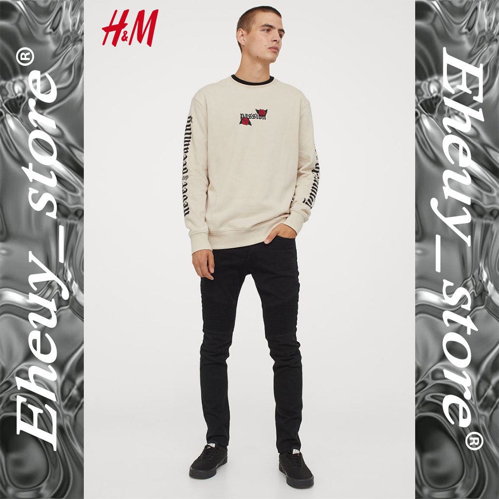 CREWNECK H&amp;M PASSION NEVER REGRET SESAME STREET CREWNECK CREAM SWEATER CREAM CREWNECK HNM ORIGINAL