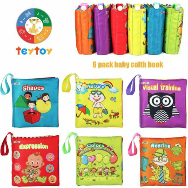 ECER !!! SOFT BOOK Buku Kain Bayi Satuan