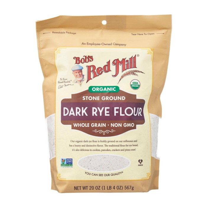 

Bob'S Red Mill Organic Rye Dark Flour