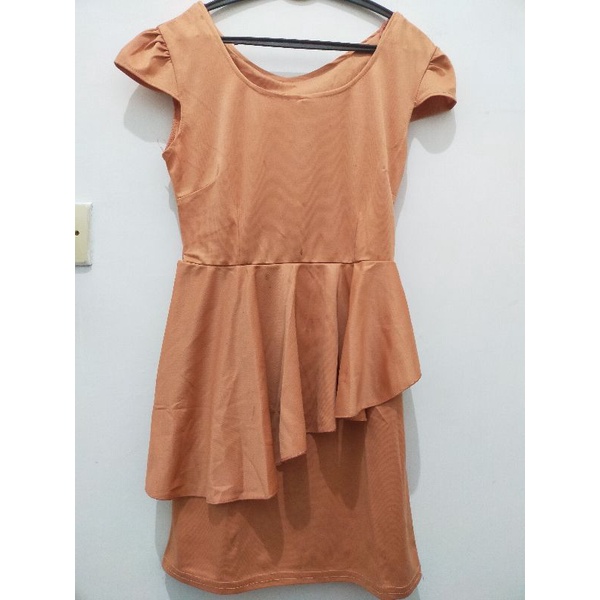 Dress Wanita Coklat Susu