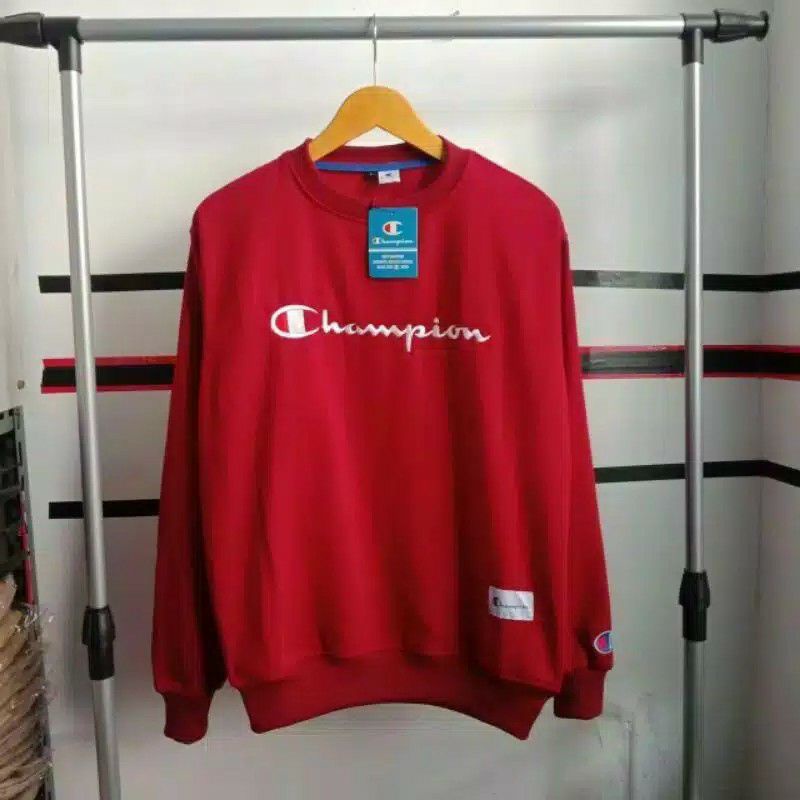 SWEATER CREWNECK CHAMPIONS BORDIR/CREWNECK CHAMPIONS BORDIR/PRIA/WANITA/TERMURAH/COD