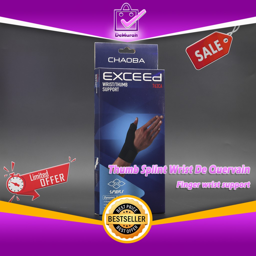 Thumb Splint Wrist De Quervain Support Exceed 763CA Terapi Jempol 0710