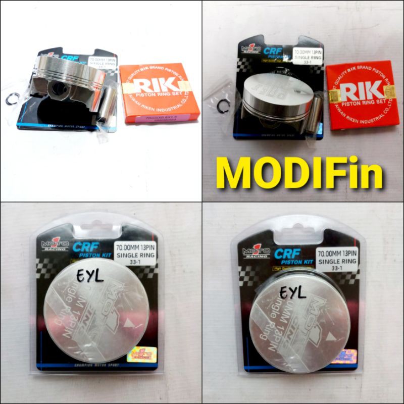 Piston MOTO 1 Racing 70 Pen 13 - Seher MOTO1 70mm Pin 13 Single Ring M1R