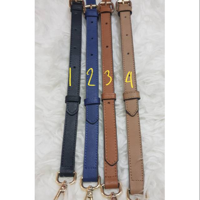 Bag Strap 1.8cm  PU Leather tali Tas panjang  cm strap tas selempang slim