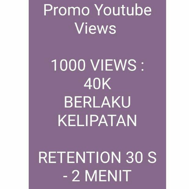 PROMO YOUTUBE VIEWERS