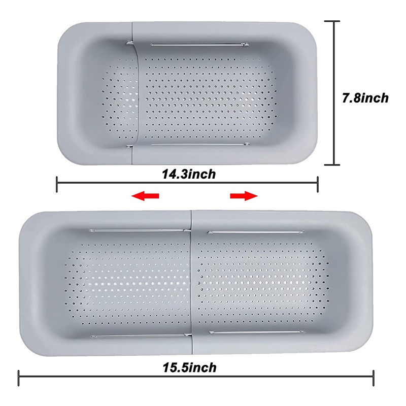 Keranjang Saringan Pembersih Buah Dan Sayuran Model Lipat Expandable Untuk Wastafel Dapur