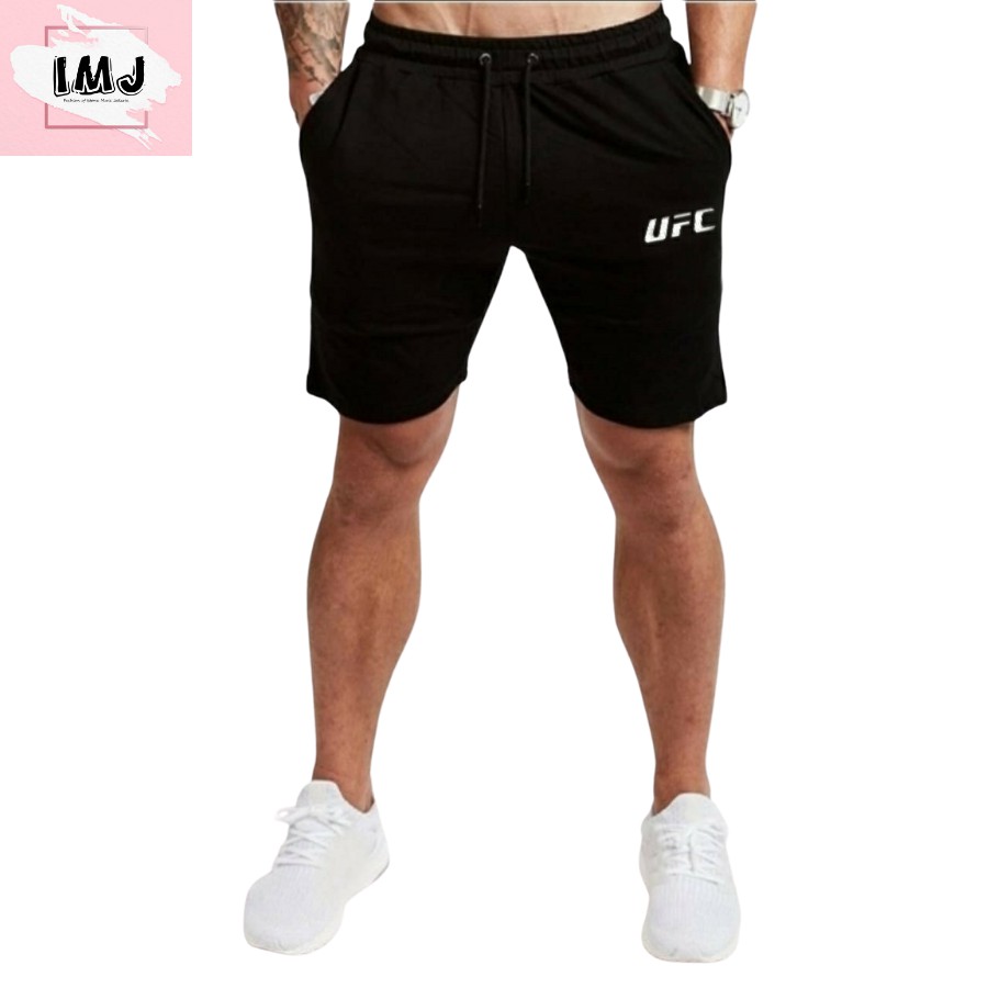  CELANA  PENDEK  PRIA  CASUAL  OLAHRAGA UFC JOGGER PRIA  UFC 