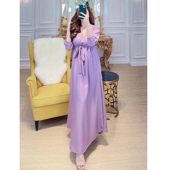 DRESS MALIKA POLOS BAJU WANITA DRESS WANITA