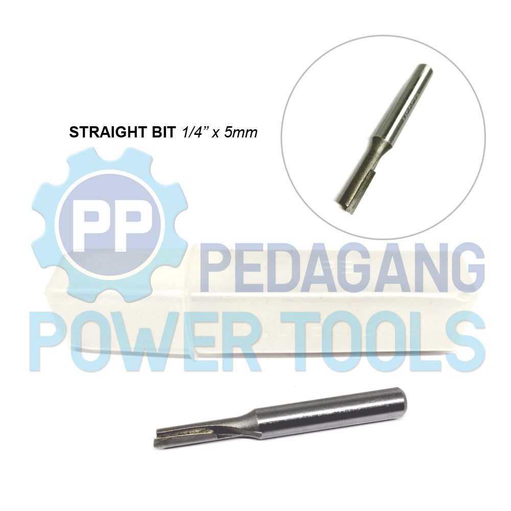 MATA STRAIGHT BIT 5 MM MESIN PROFIL KAYU WOOD TRIMMER ROUTER BIT