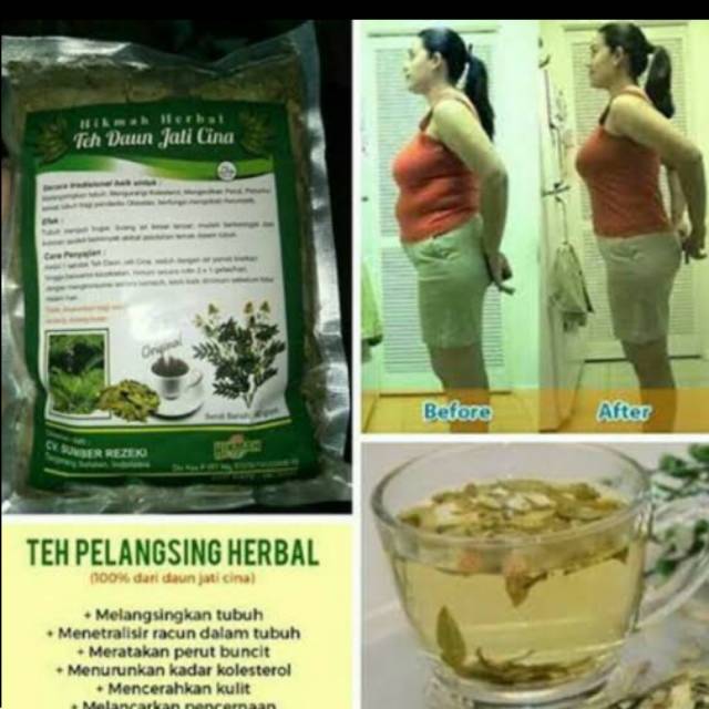 

Teh pelangsing daun jati cina