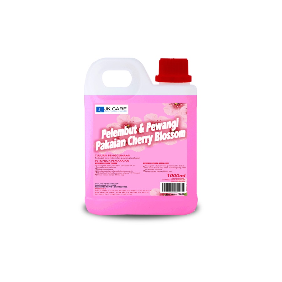 JKCARE Softener Pelembut dan Pewangi Pakaian 1 Liter - Cherry Blossom