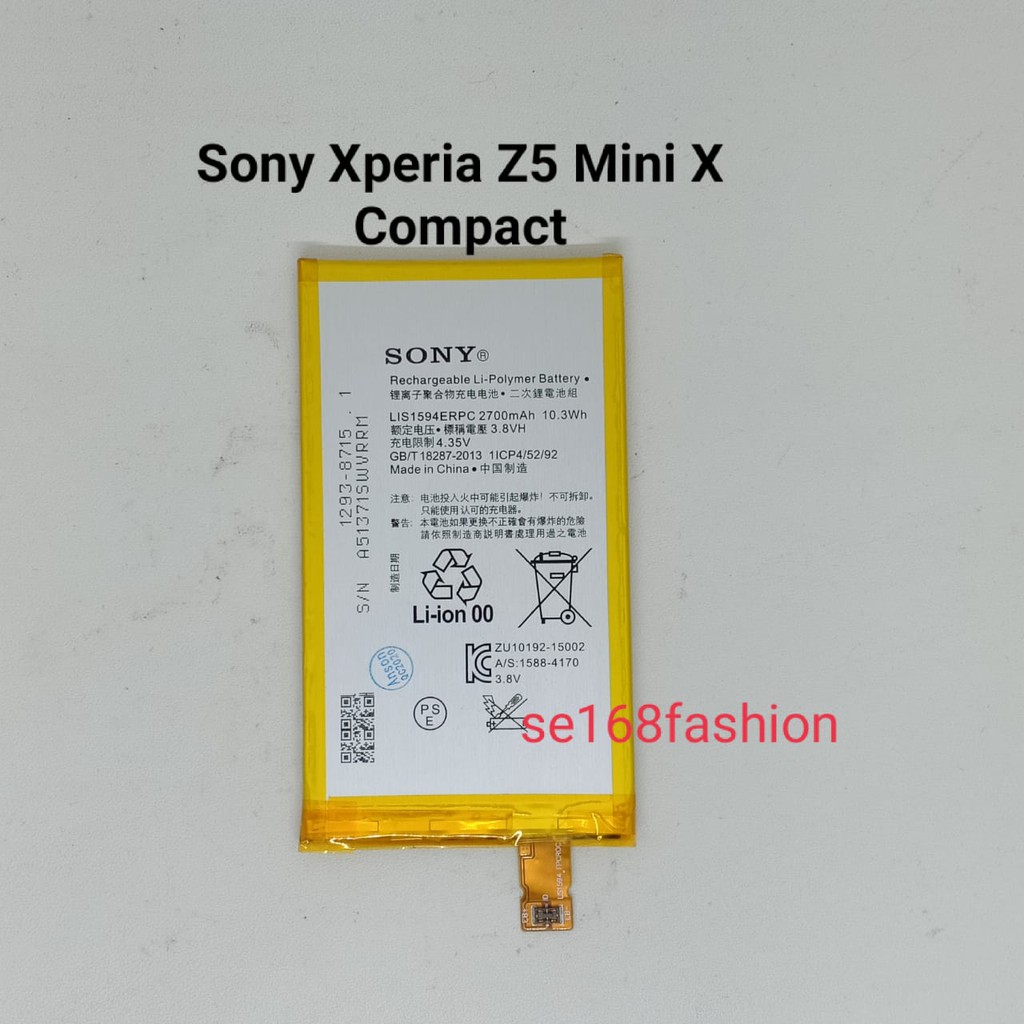 Baterai Sony Experia Z5 Mini X Compact XA Ultra E5803 E5823 LIS1594ERPC